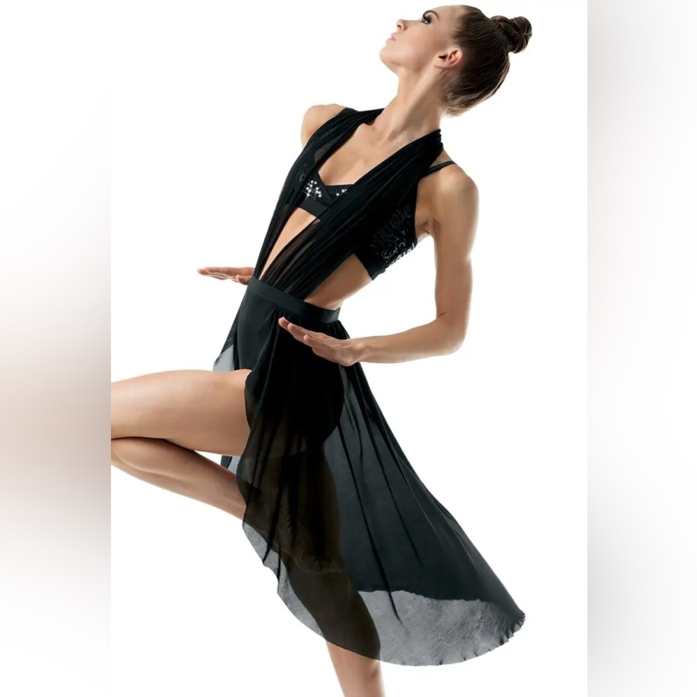 Mesh And Sequin Accent Dress Contemporary Lyrical Dance 
D10076
Weissman Elite